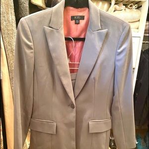 BCBG 2 piece gray jacket and skirt. Very Stylish REDUCED